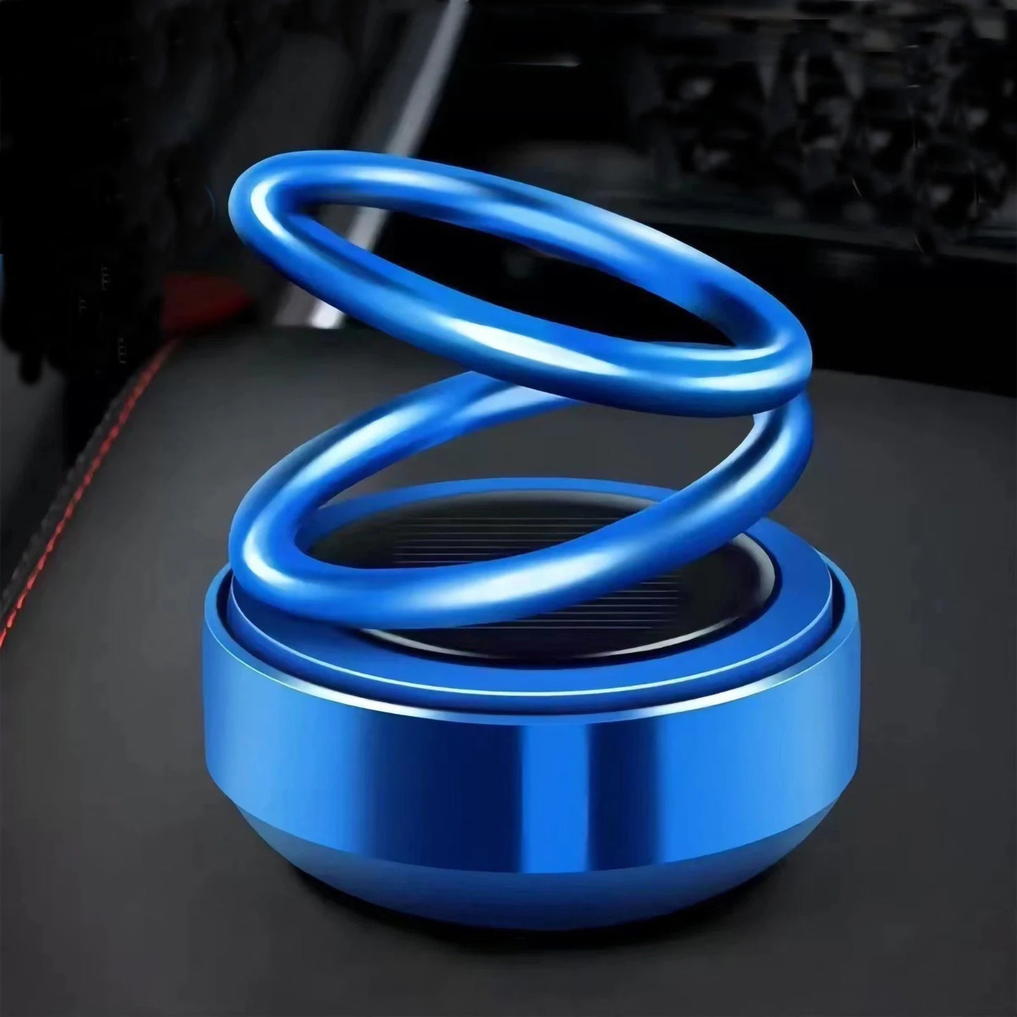 Solar Car Aromatherapy Double Ring Levitation Automatic Rotation Fragrance
