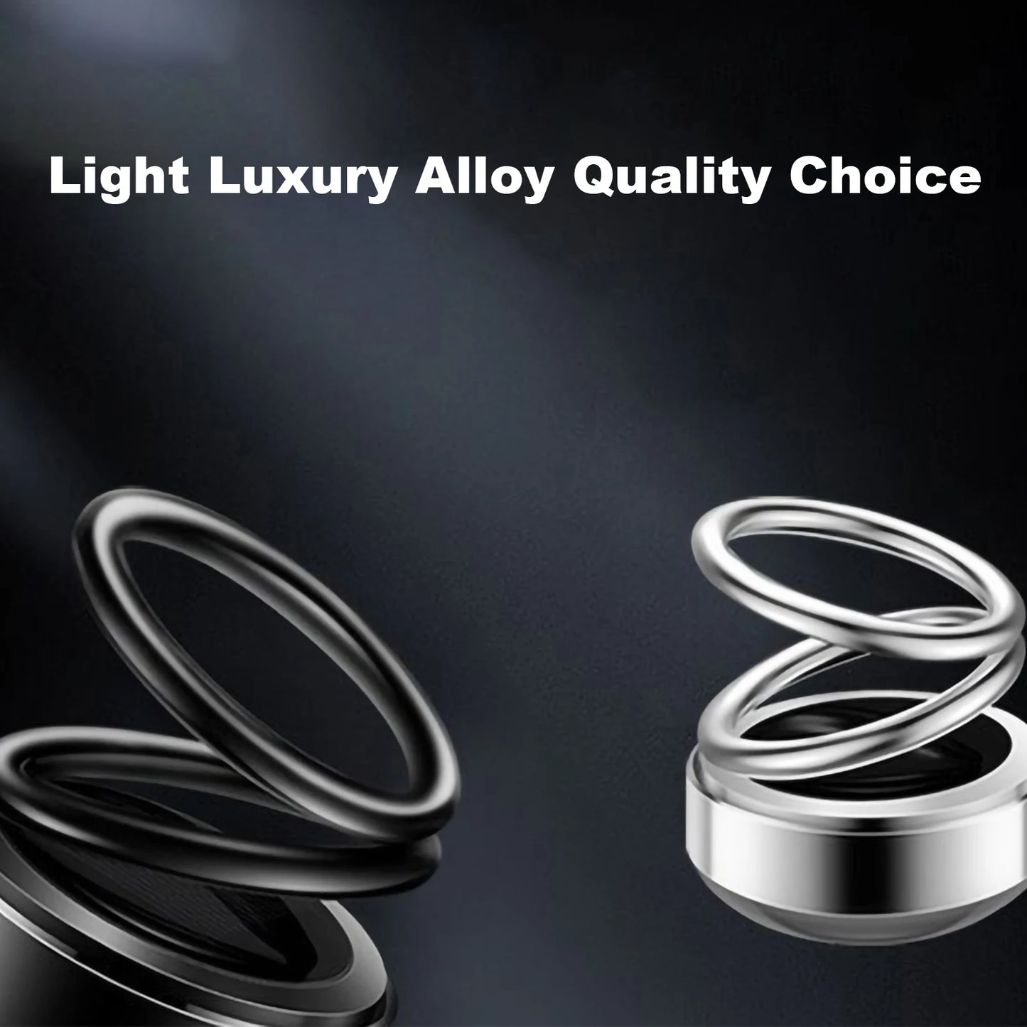 Solar Car Aromatherapy Double Ring Levitation Automatic Rotation Fragrance