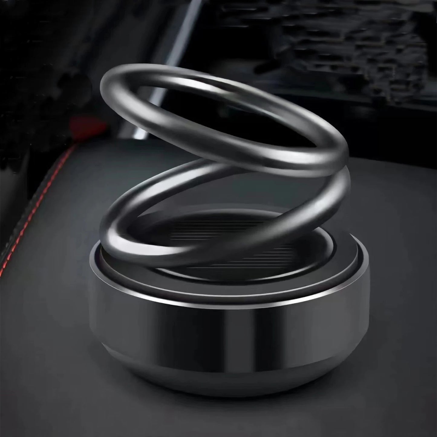 Solar Car Aromatherapy Double Ring Levitation Automatic Rotation Fragrance