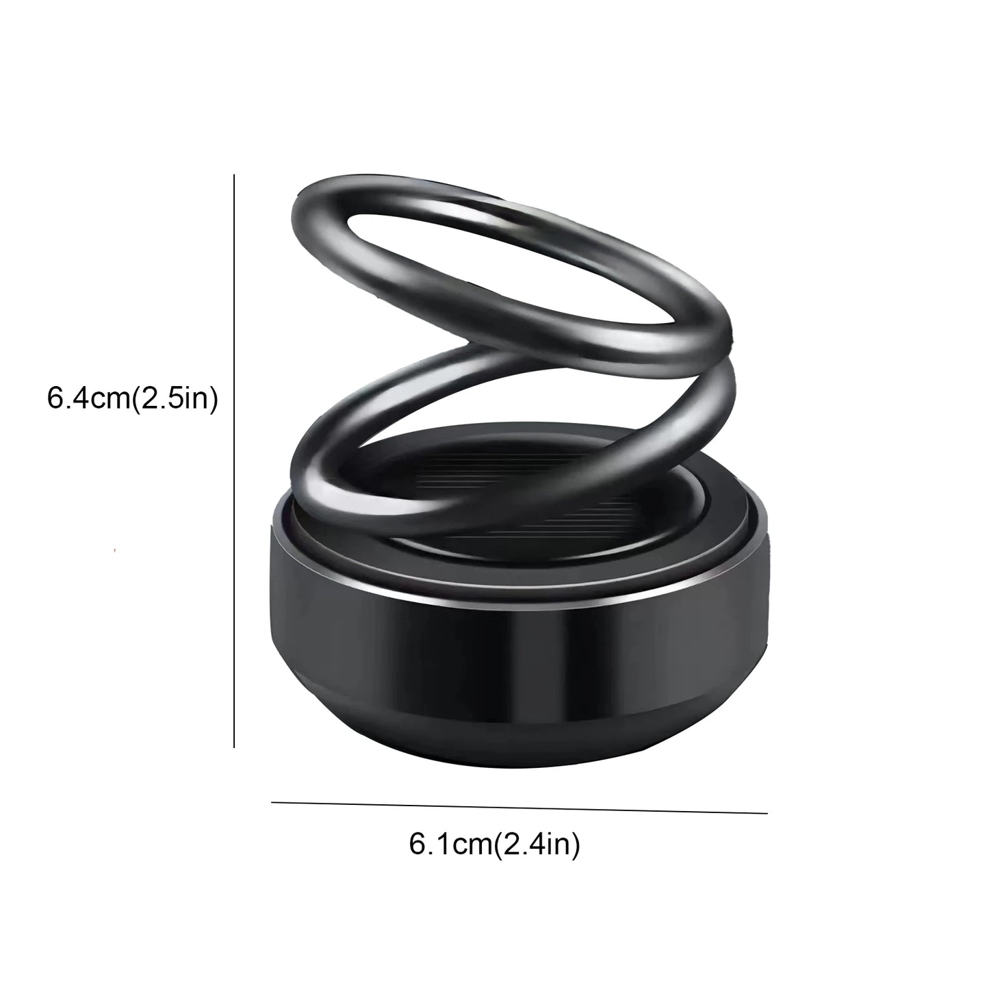Solar Car Aromatherapy Double Ring Levitation Automatic Rotation Fragrance