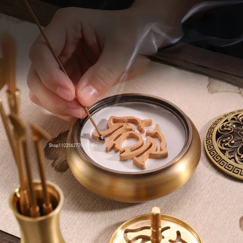 Pure Copper Incense Appliance Set Household Indoor Fragrance