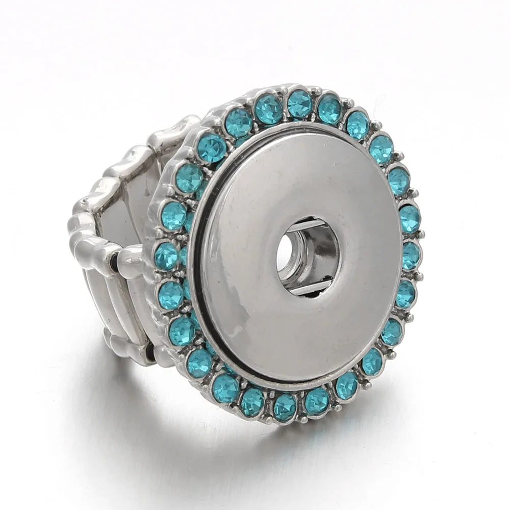 Fashion Snap Ring Jewelry DIY 18mm Adjustable