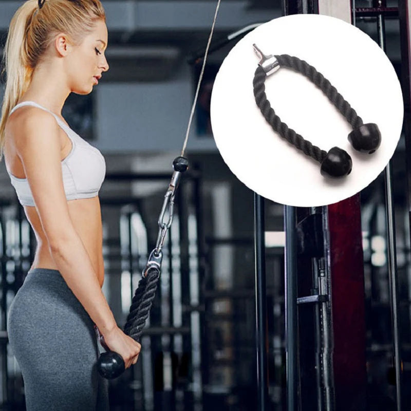 Tricep Rope Push Pull Down Cord for Bodybuilding