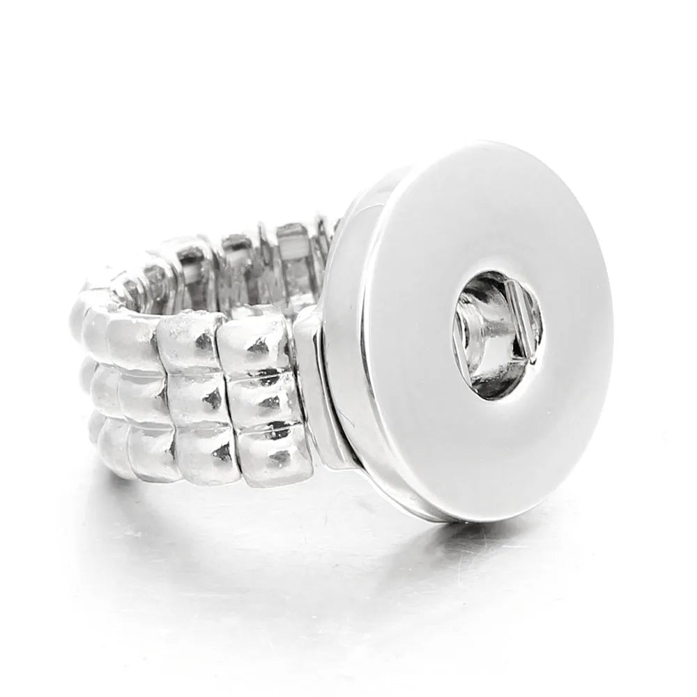 Fashion Snap Ring Jewelry DIY 18mm Adjustable