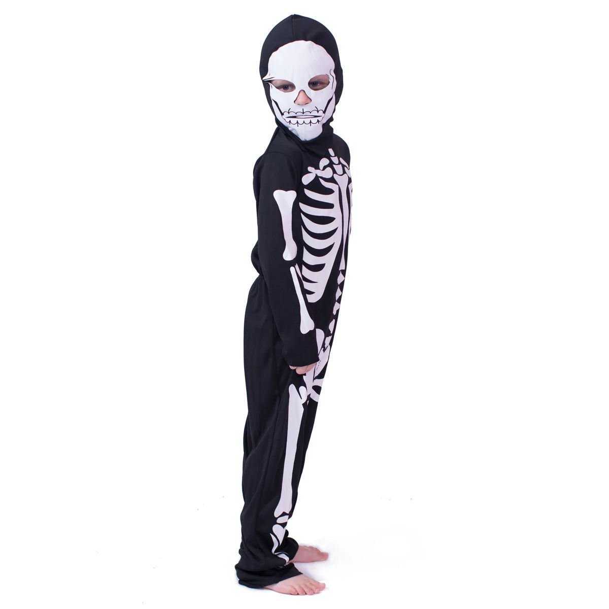 Halloween Skeleton Costume Kids Skull Bones Jumpsuit