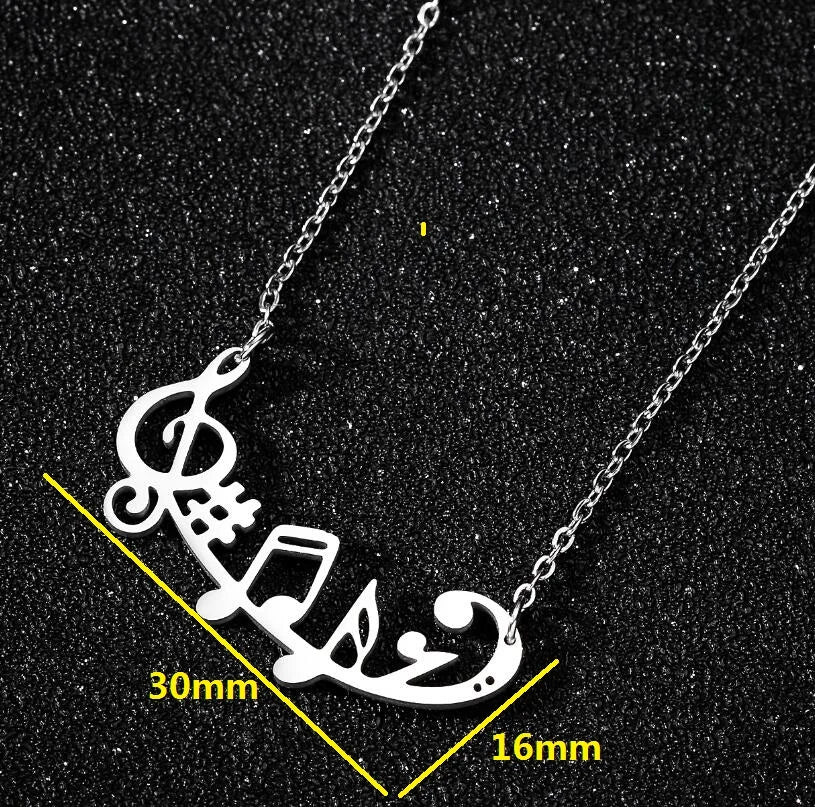 Cute cat pendant stainless steel necklace