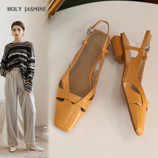 Fashion Casual Women Sandals Buckle Strap Footwear Heels