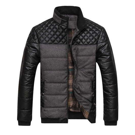 DIMUSI Winter Men Parkas Fashion Mens Cotton Thick Padded Jackets