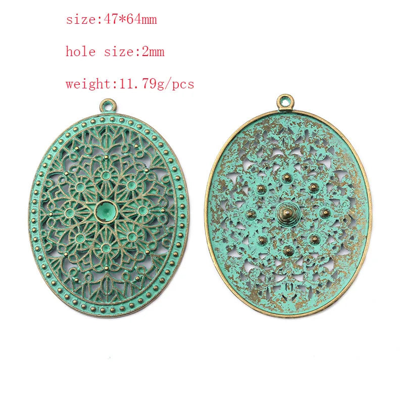 2pcs/lot Verdigris Patina