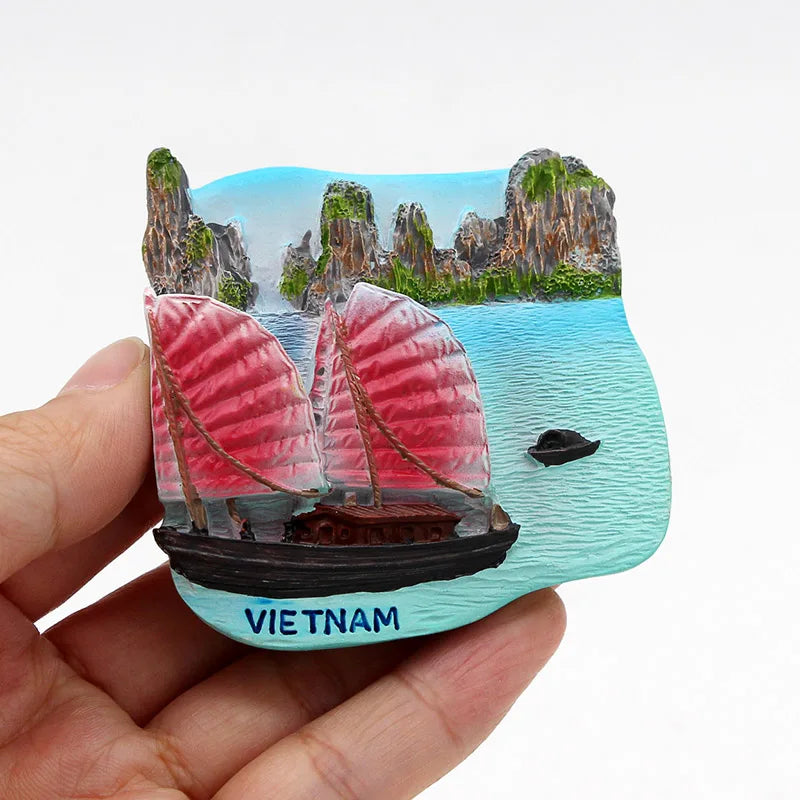 3D fridge magnet Southeast Asia Vietnam crazy house