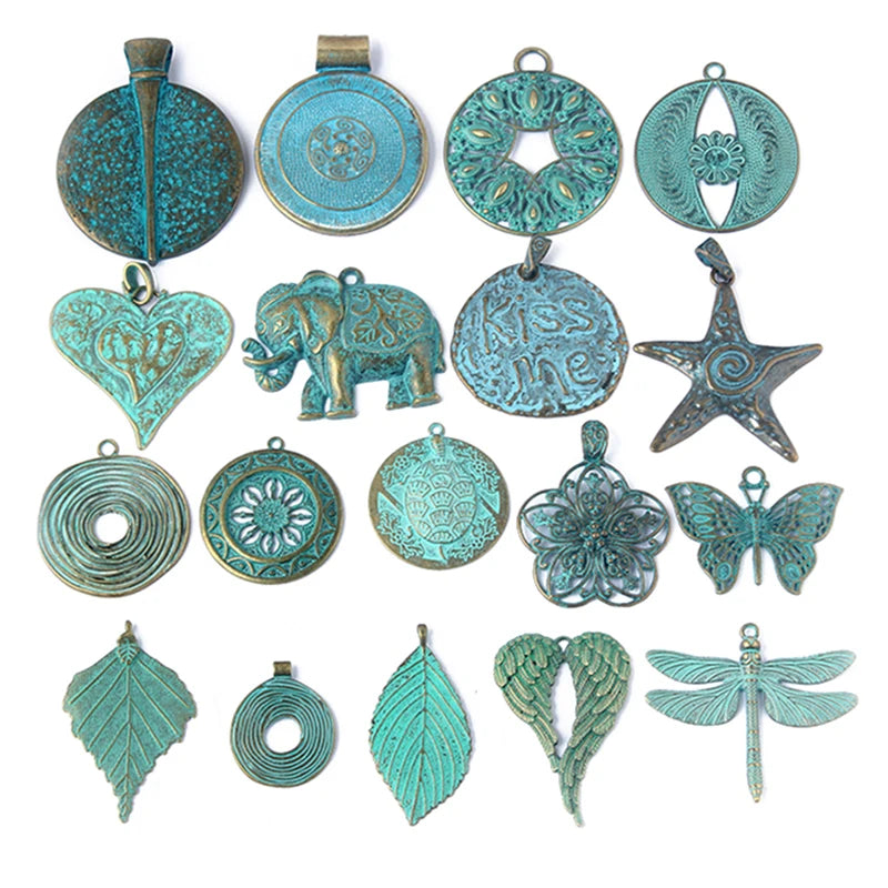 2pcs/lot Verdigris Patina