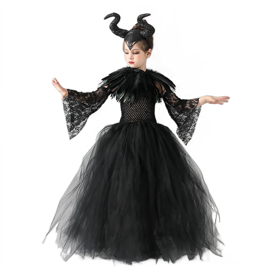 2024 Maleficent Dark Queen Halloween Christmas Girl