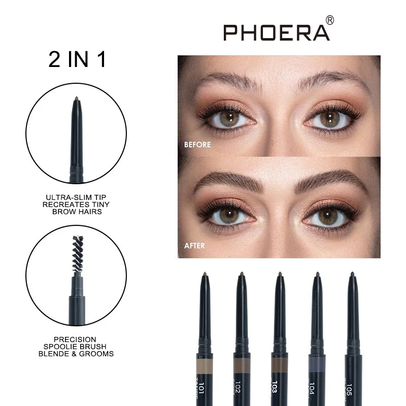 5-Colors Double-headed Eyebrow Pencil