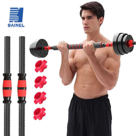 Dumbbell Bar with Barbell Buckle Barbell Bar Threaded