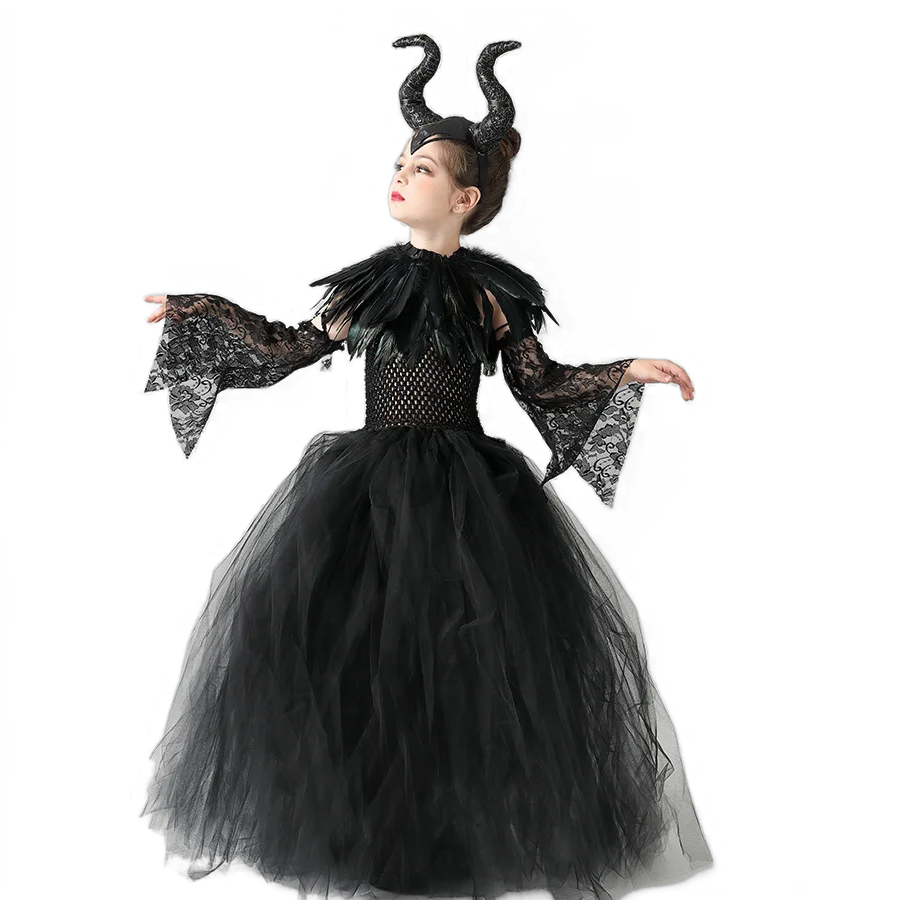 2024 Maleficent Dark Queen Halloween Christmas Girl