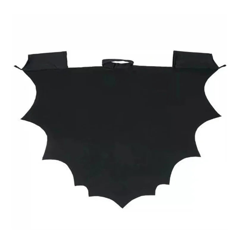 Kids Boys Girls Halloween Bat Costume Black Cape