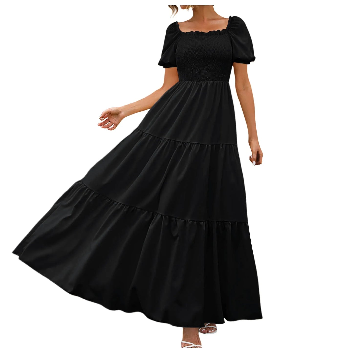 Women's Boho Loose Long Dress Crew