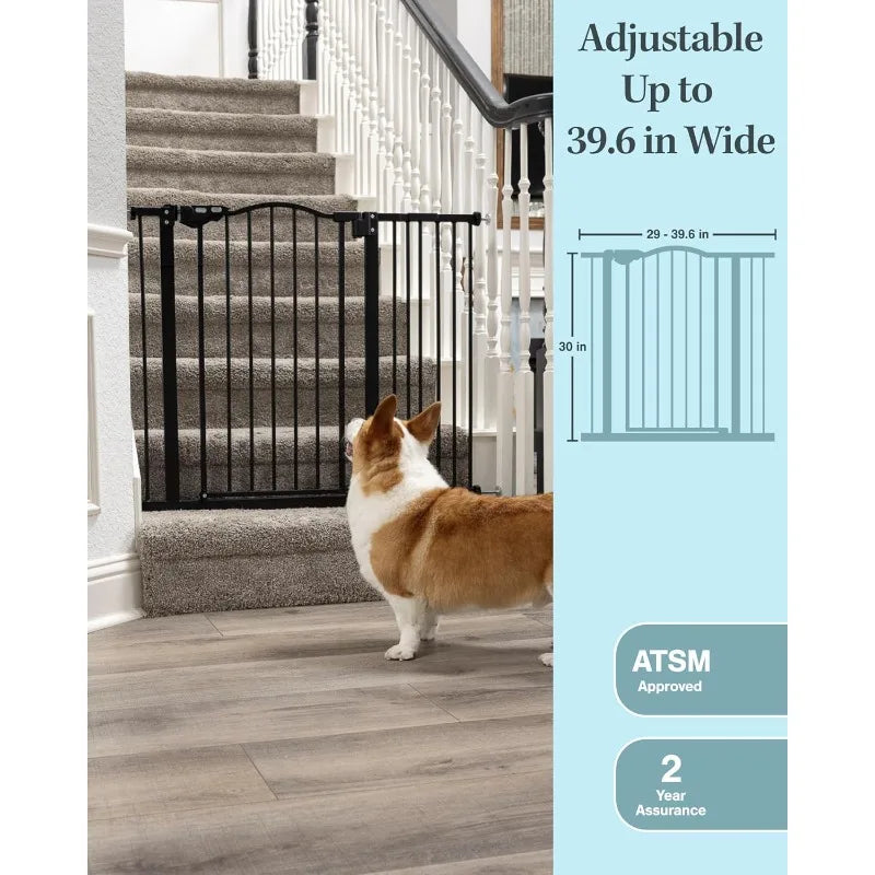 39.6” Dog Gate for Stairs & Doorways, 30"