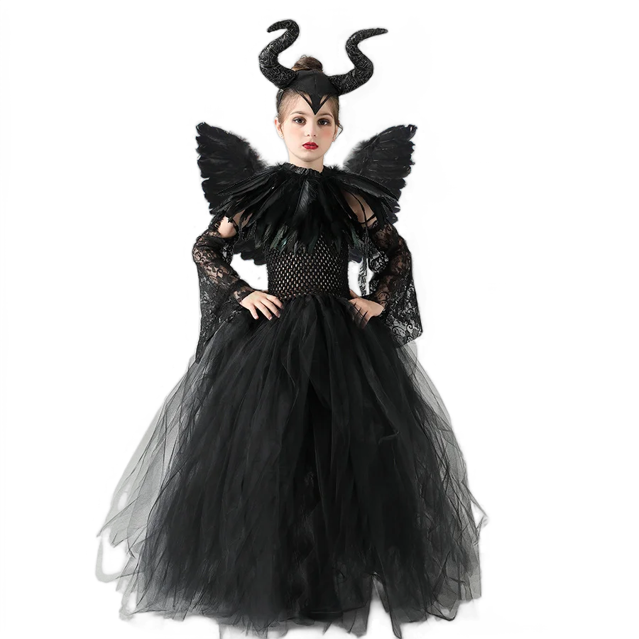 2024 Maleficent Dark Queen Halloween Christmas Girl