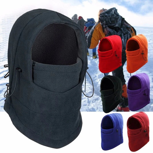 Fashion Winter Thermal Fleece Hat Winter Men Women Hats Hood Bike Windproof