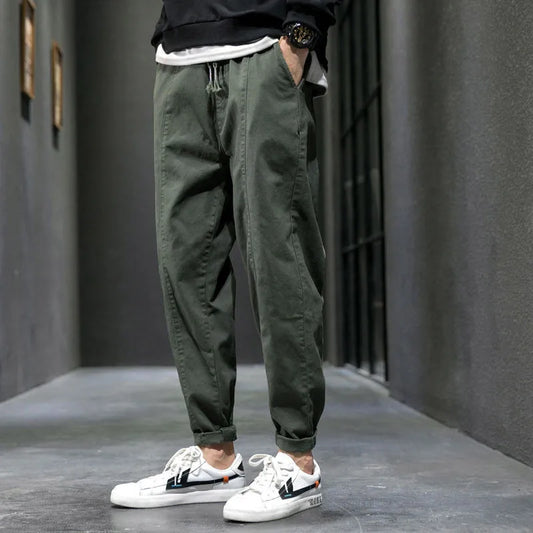 Spring Autumn New Fashion  Casual Trousers Hip Hop Streetwear Male Clothes