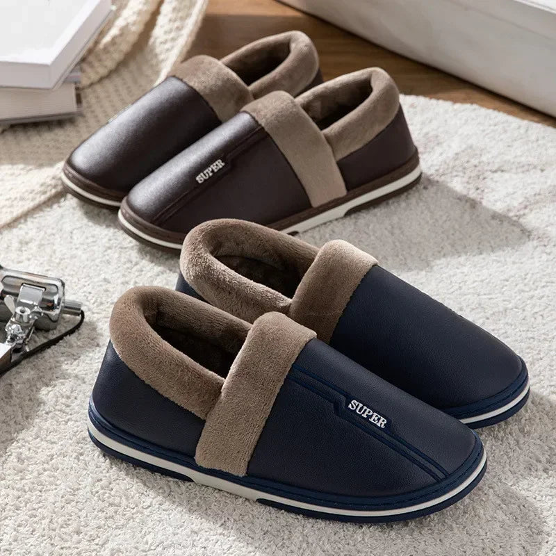 Big Size 47 48 49 50 Men Winter Warm Slippers Waterproof Large Size