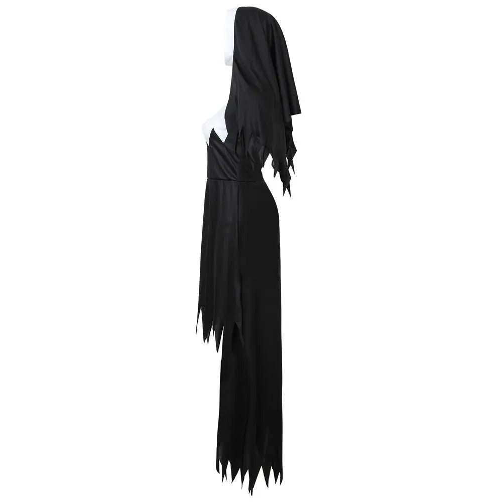 Halloween Terrorist Nun Costume The Demon Scary