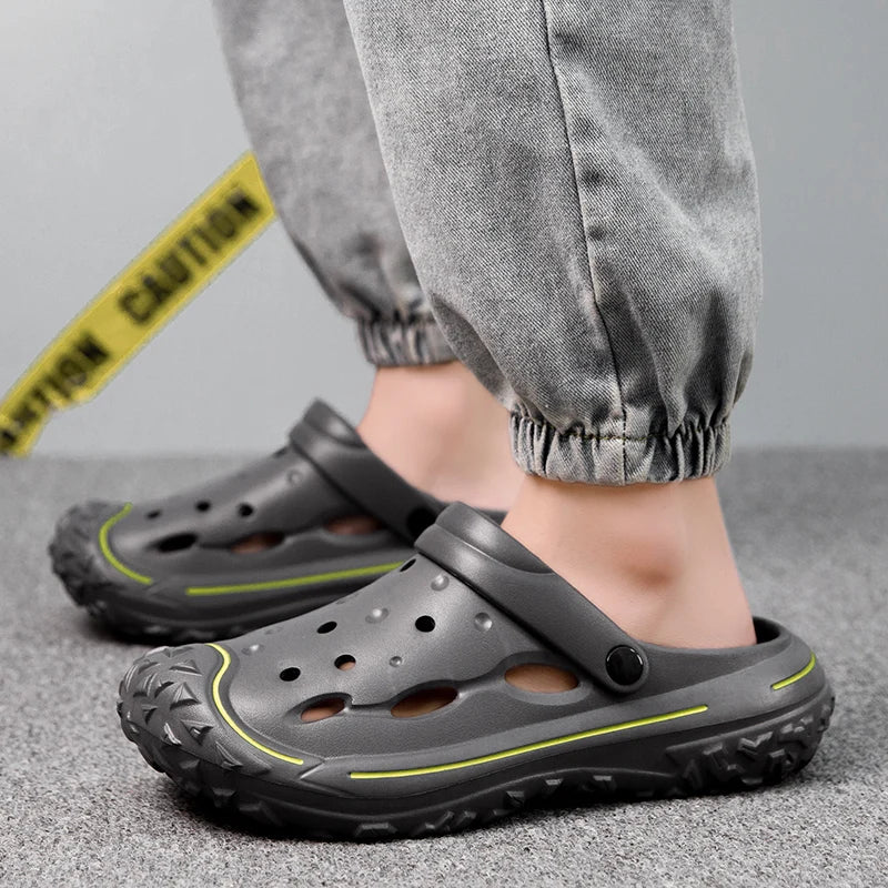 2024 Summer New Men's Slippers Outdoor Garden