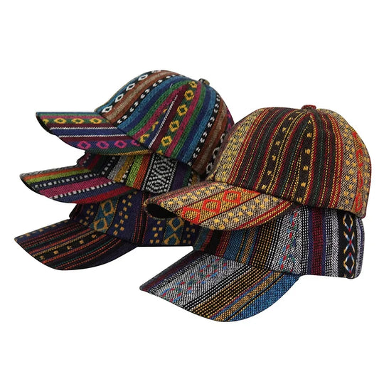 Retro Baseball Caps Men Women Boho Style