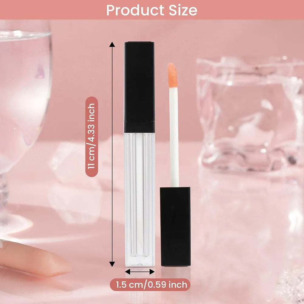 20PCS 5ml Square Lip Gloss Tubes Liquid Lipstick