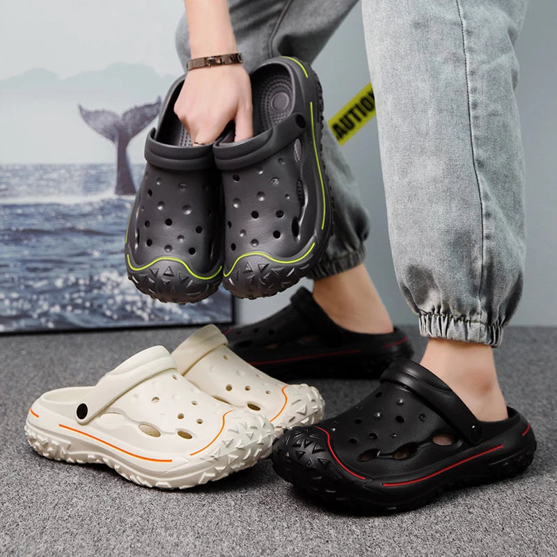 2024 Summer New Men's Slippers Outdoor Garden